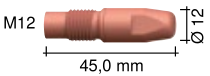 宾采尔水冷焊枪ABIROB® W600的导电嘴